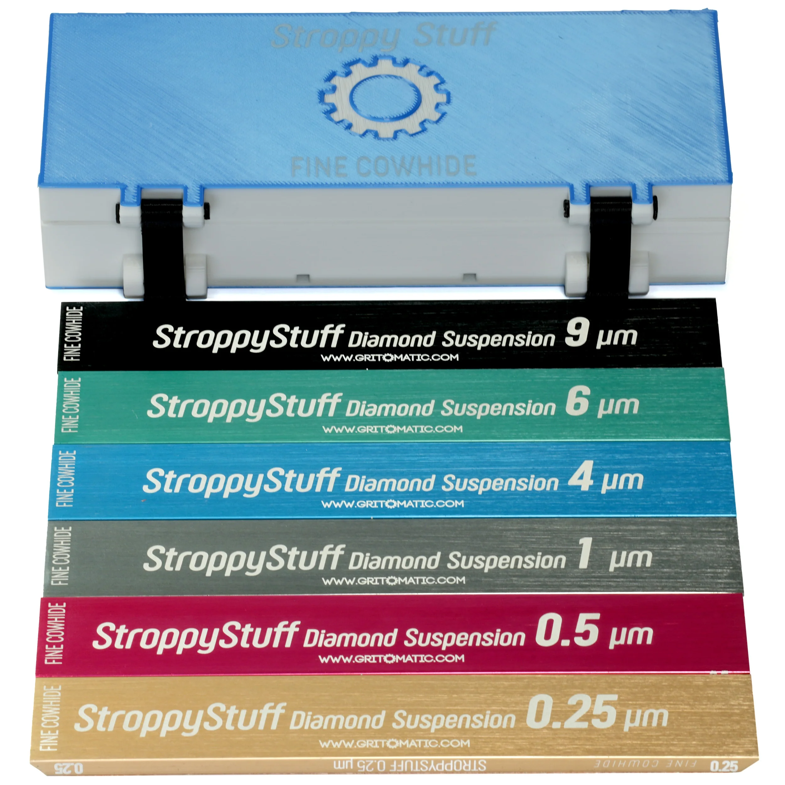 Multi-Color Strop Set - Fine Cowhide Leather for StroppyStuff [6" x 1"] Questions & Answers