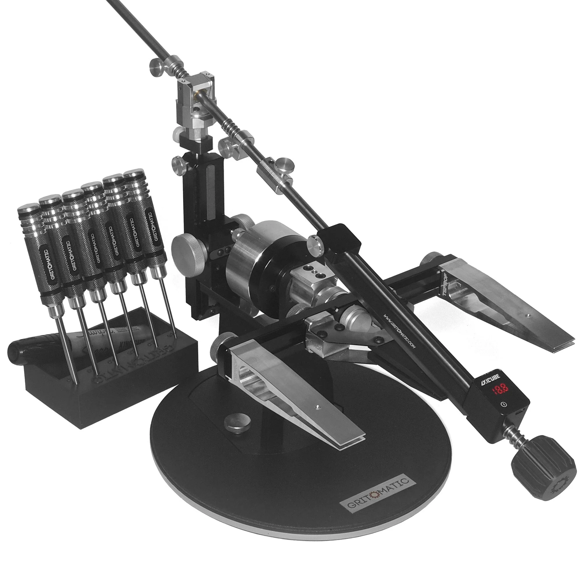 Does the TSPROF K03 Pro BLACK kit contain standard clamps?  Additional questions...